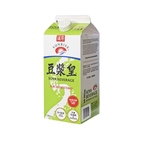 UNSWEET SOY BEVERAGE 淡豆浆 (Bottle支)